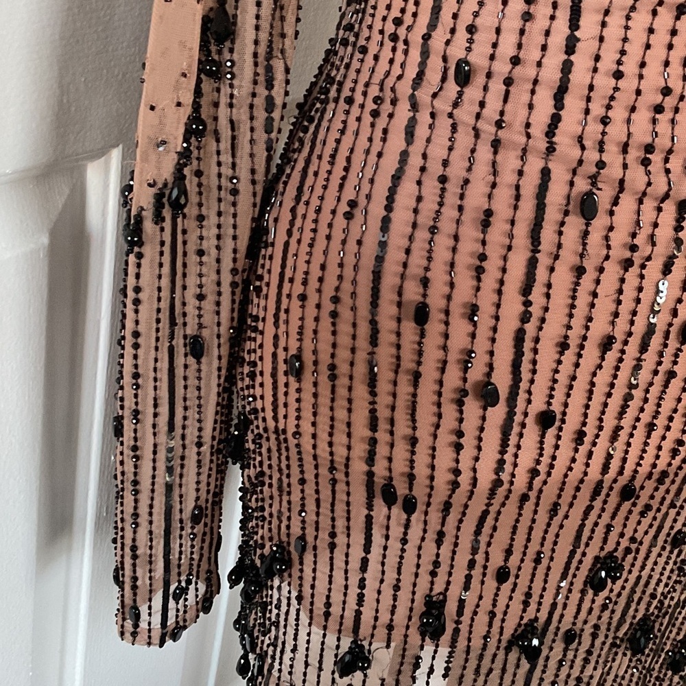 NBD Black and Tan Long Sleeve Dress - Picture 6 of 8